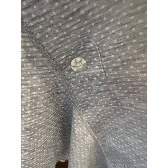 Cabi ATC Reversible Cape Poncho Jacket M L 5846 Gray Polka Dot White Stripe - Picture 4 of 9